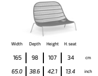 TALENTI | PANAMA HIGH LOVESEAT - $6,330.00