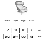 TALENTI | PANAMA BERGER ARMCHAIR - $4,925.71 - $5,222.03