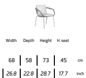 TALENTI | PANAMA DINING ARMCHAIR - $1,913.38 - $2,113.09