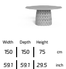 TALENTI | SWIPE  DINING TABLE - $4,049.41 - $7,233.09