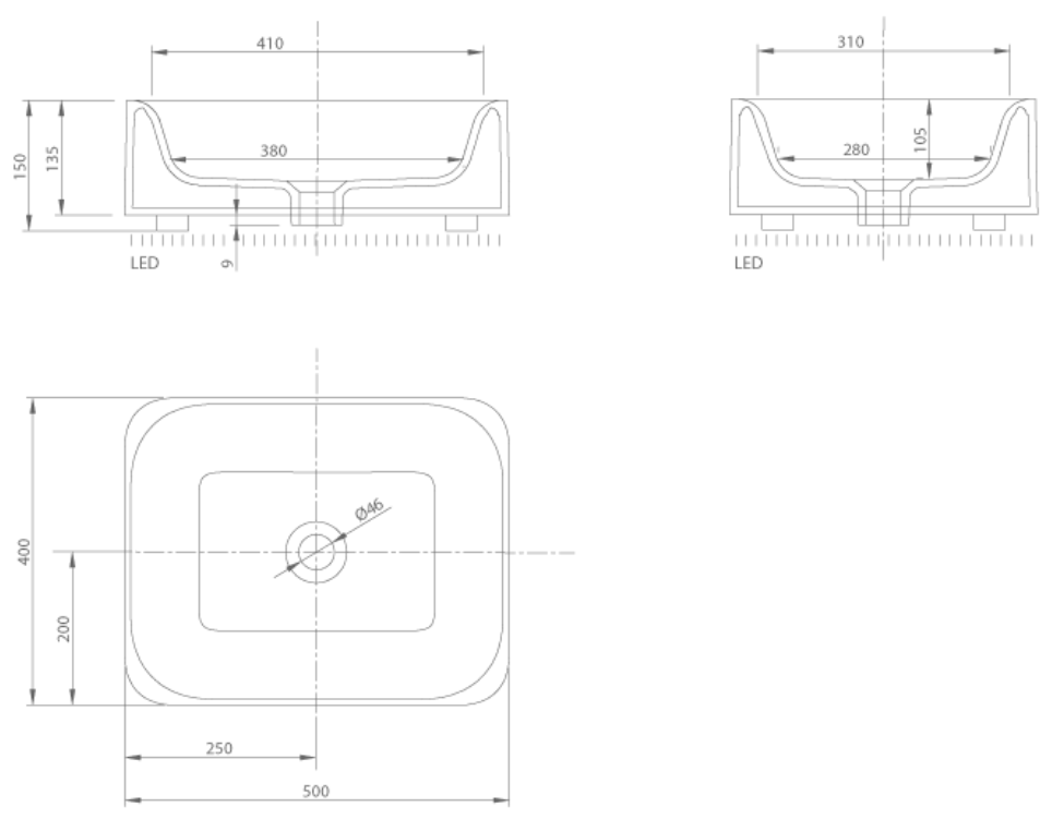SHINE FREE-STANDING WASH BASIN | PIETRA CASA BRAND | $3,395.24