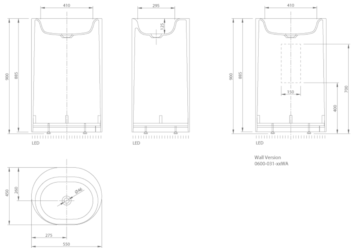 MOON FREE-STANDING WASH BASIN | PIETRA CASA BRAND | $7,792.79