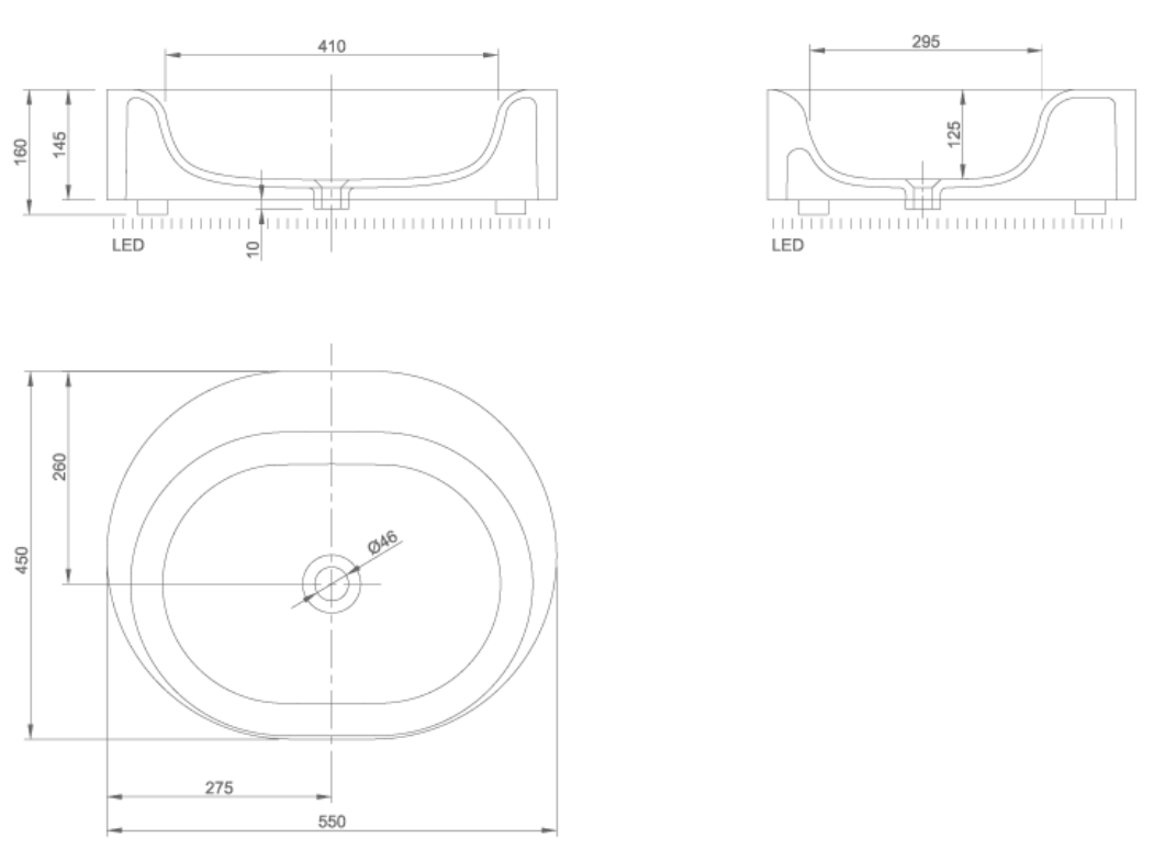 MOON COUNTER-TOP WASH BASIN | PIETRA CASA BRAND | $3,394.46