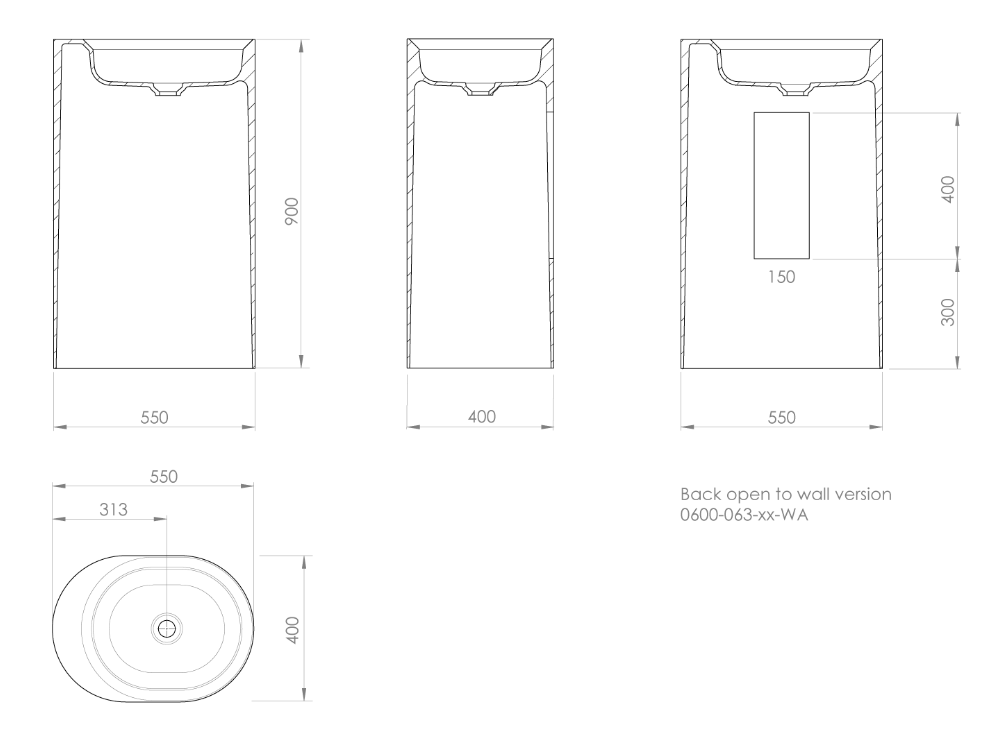 GLOW FREE STANDING WASH BASIN | PIETRA CASA BRAND | $5,914.63