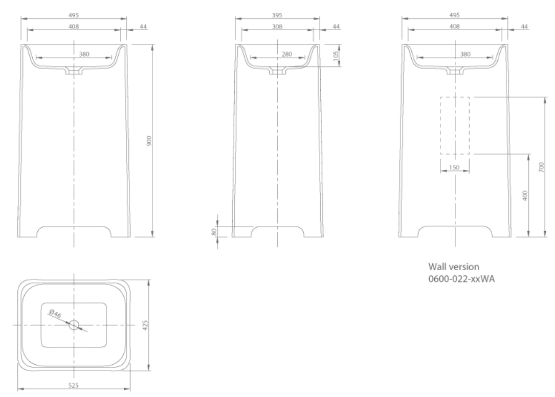 FEEL FREE STANDING WASH BASIN | PIETRA CASA BRAND | $5,914.63