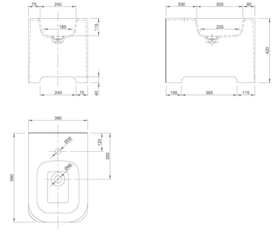 FEEL FLOORSTANDING BIDET | PIETRA CASA BRAND | $4,437.05