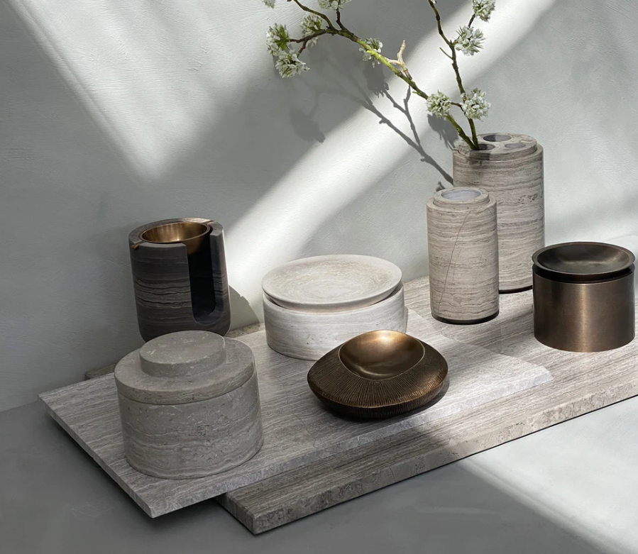 BRANDT COLLECTIVE - AURA CANISTER - CHALK GREY - $256.00