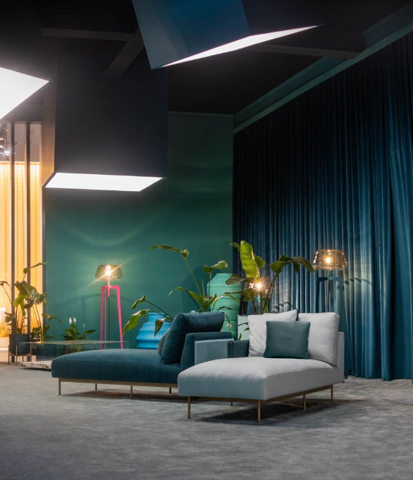 ASTON MARTIN HOME | V215 LEATHER AND FABRIC DORMEUSE | $23,250