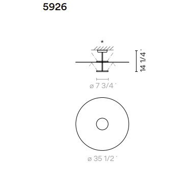 VIBIA | FLAT CELLING LIGHT | $5,232.00
