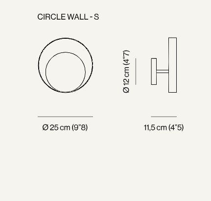 VENICEM | CIRCLE WALL LIGHT | $2,045.00 - $2,395.00