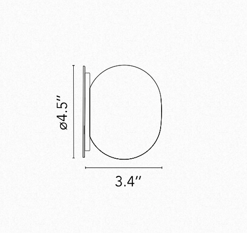 FLOS | MINI GLO-BALL CEILING/WALL | $255.00