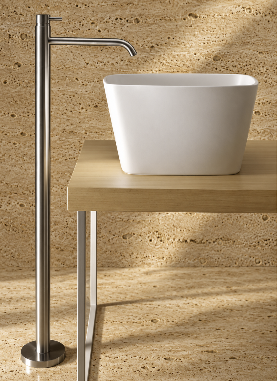 PIETRA CASA | Freestanding Single Lever Basin Mixer | $1,833.00 - $3,378.00