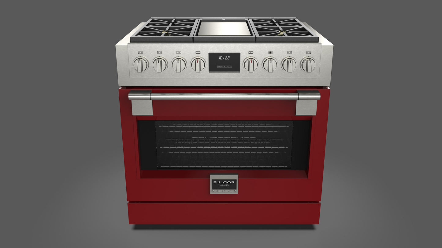 FULGOR MILANO | 36" Freestanding Professional Gas Range - $7,799.00 - $9,028.00