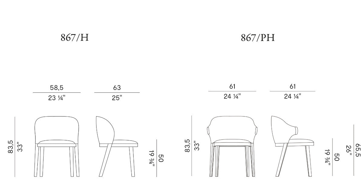 POTOCCO | Trousse HUG Dining Chair