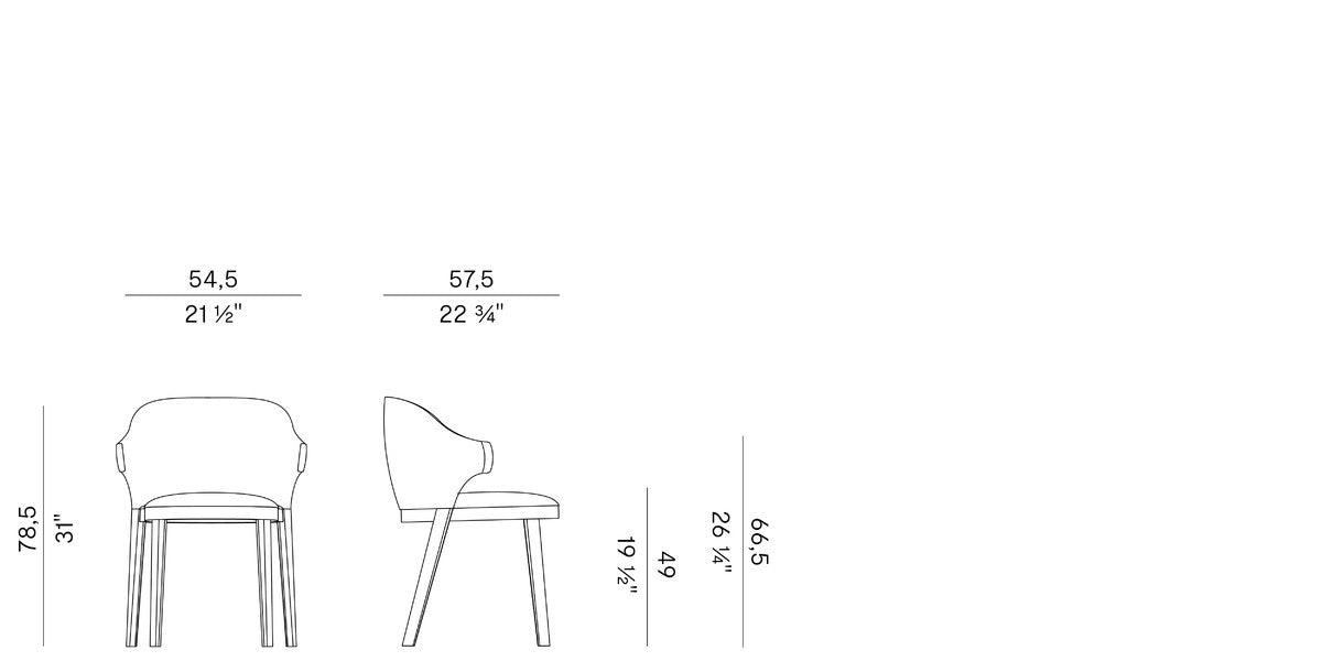 POTOCCO | Trousse Dining Chair