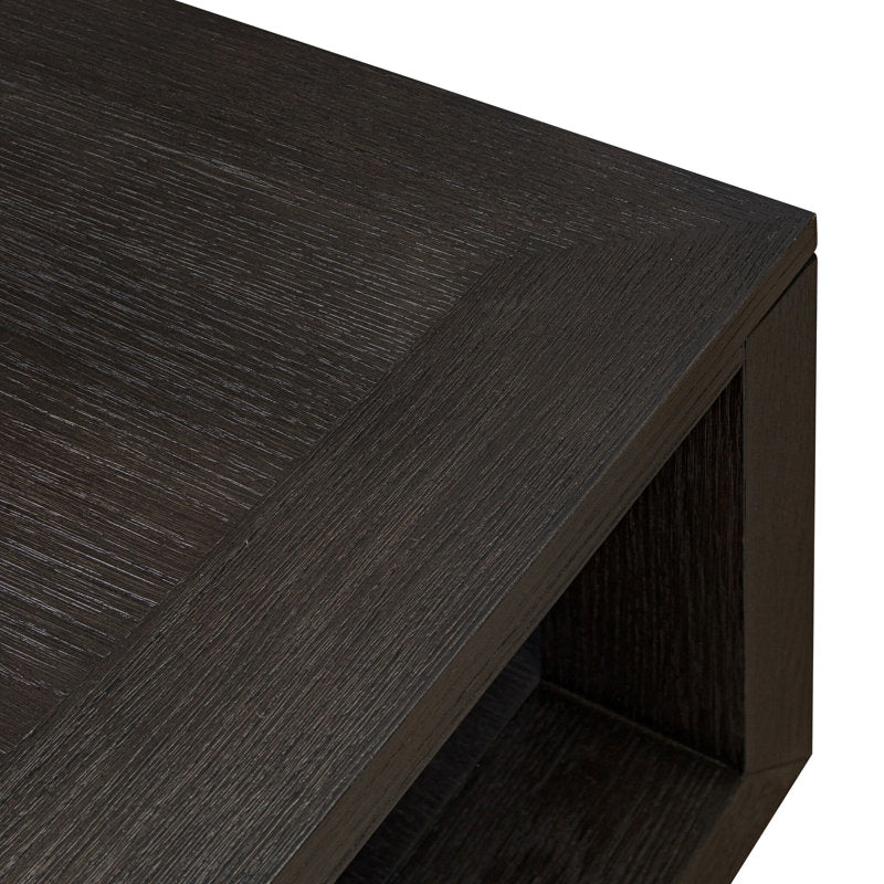 Four Hands Thomas Square Coffee Table Dark Anthracite Oak