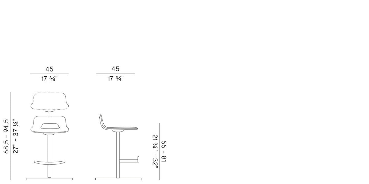POTOCCO | Torso Bar Stools