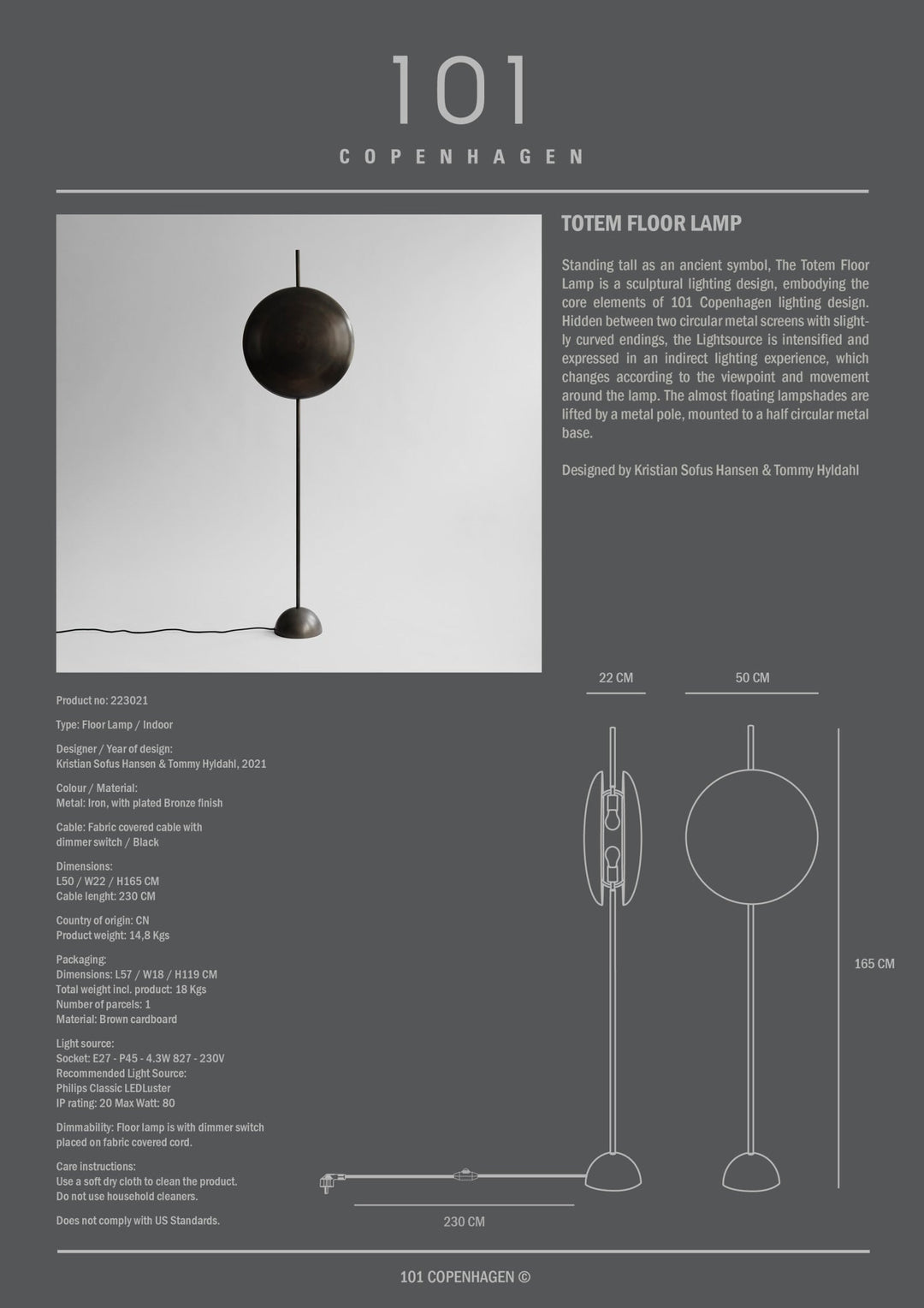 TOTEM FLOOR LAMP I $1,095.00