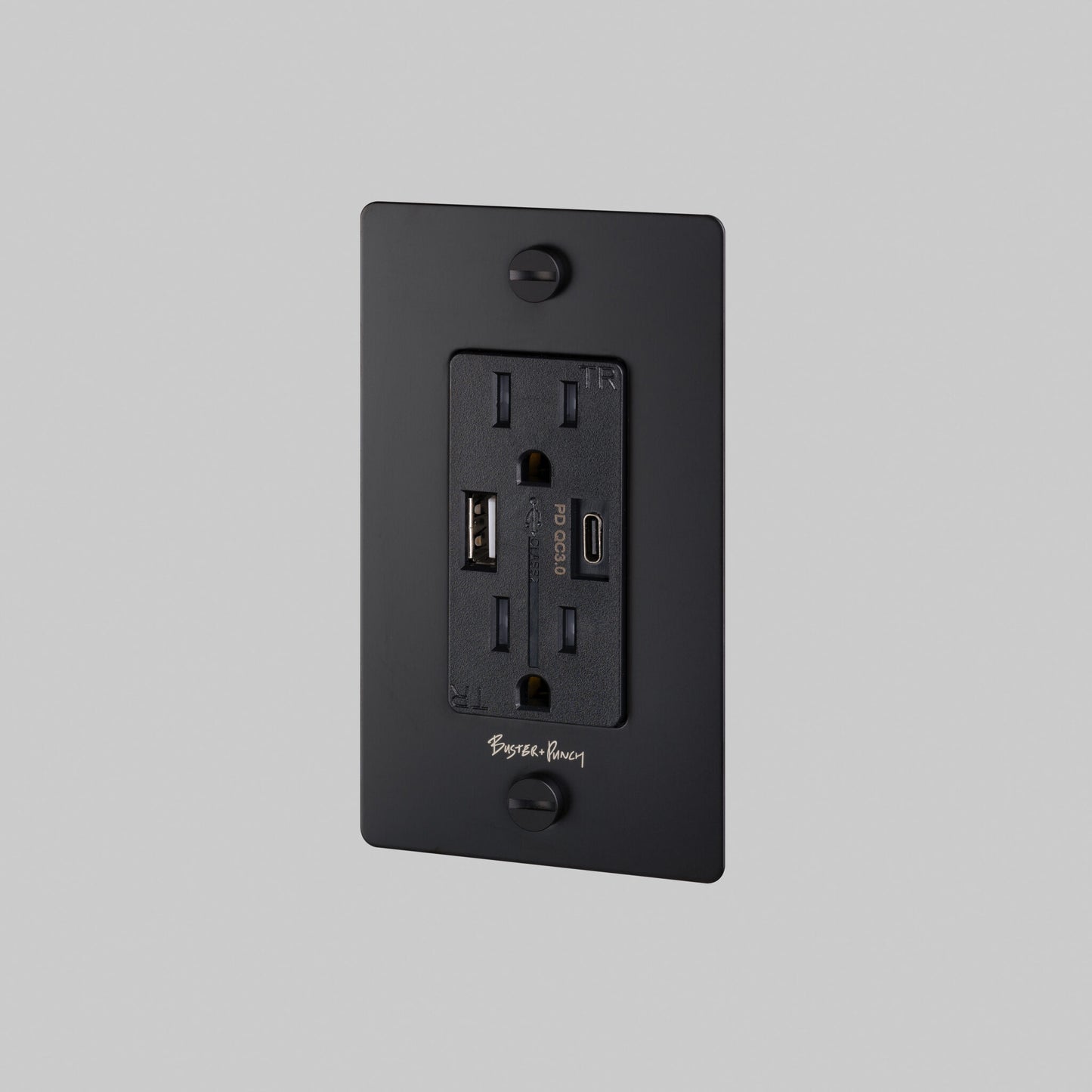 BUSTER + PUNCH | 1G COMBINATION DUPLEX OUTLET AND USB A + C CHARGER - $121