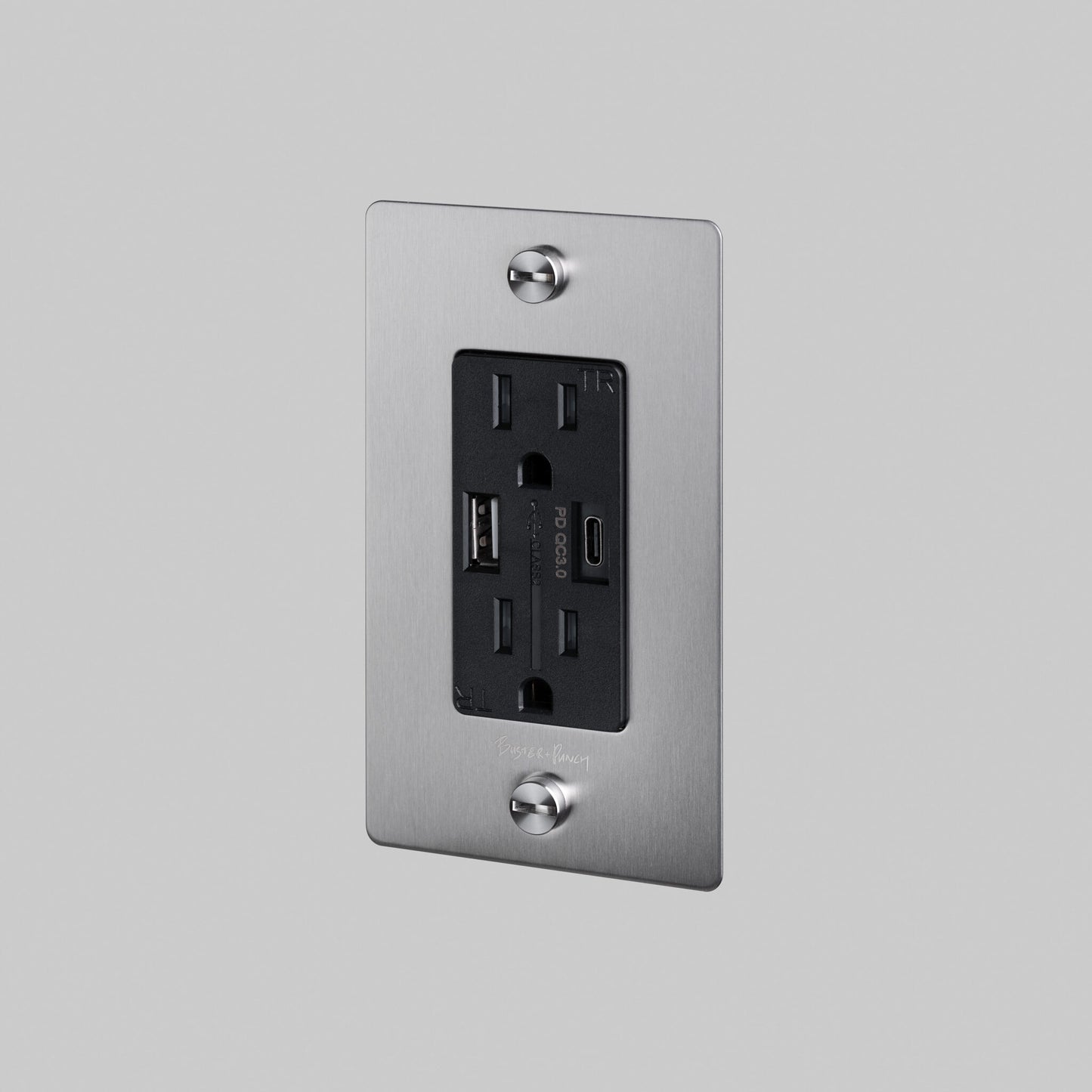 BUSTER + PUNCH | 1G COMBINATION DUPLEX OUTLET AND USB A + C CHARGER - $121