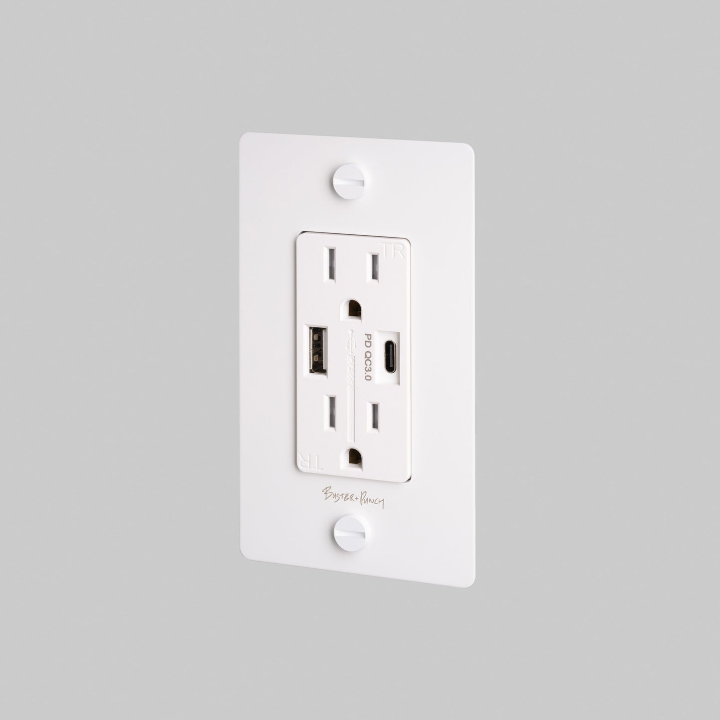 BUSTER + PUNCH | 1G COMBINATION DUPLEX OUTLET AND USB A + C CHARGER  - $121