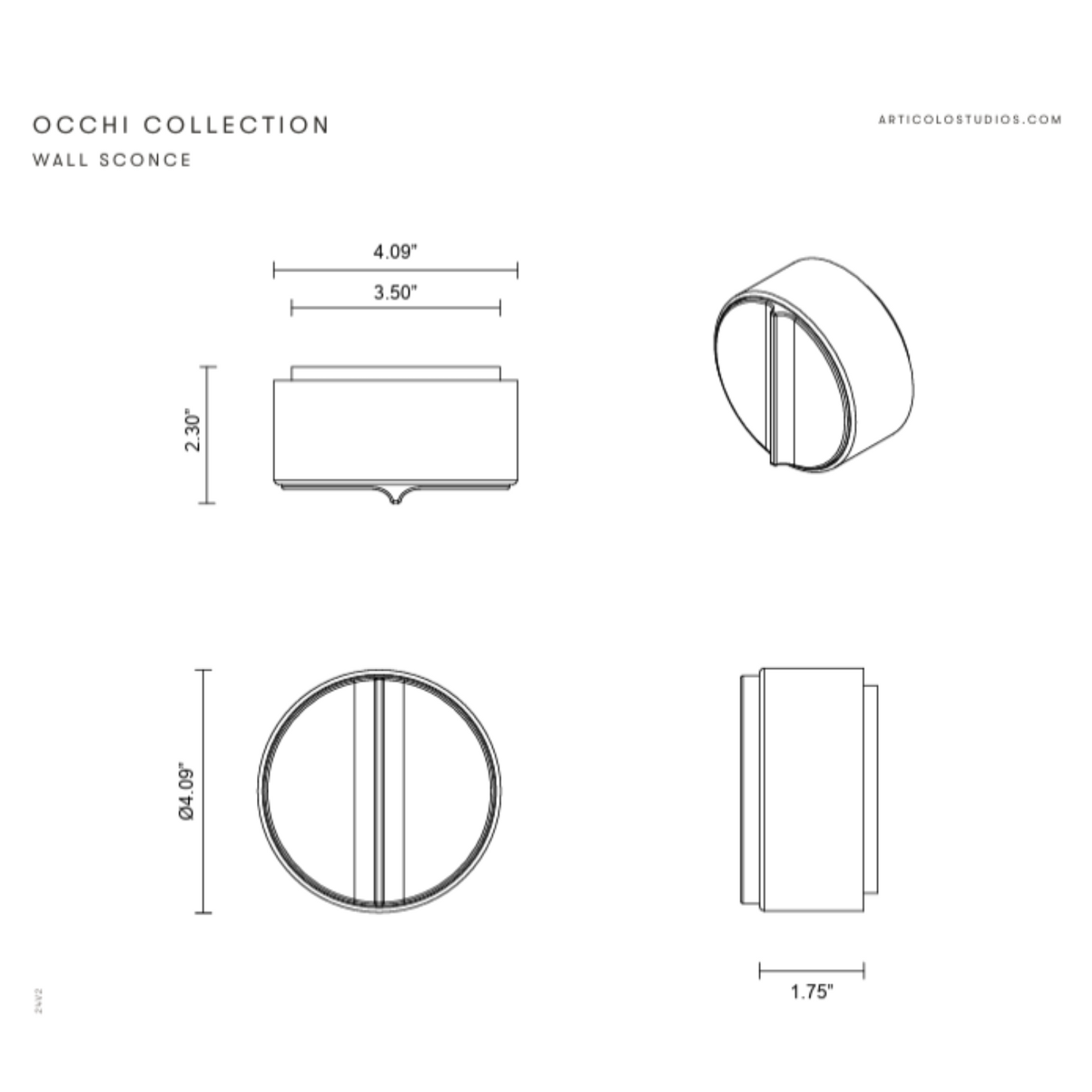 ARTICOLO I OCCHI WALL SCONCE