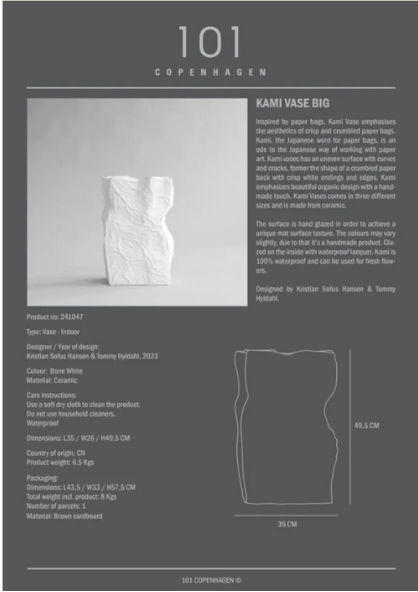 101 COPENAHGEN I KAMI VASE I $115.00 - $425.00