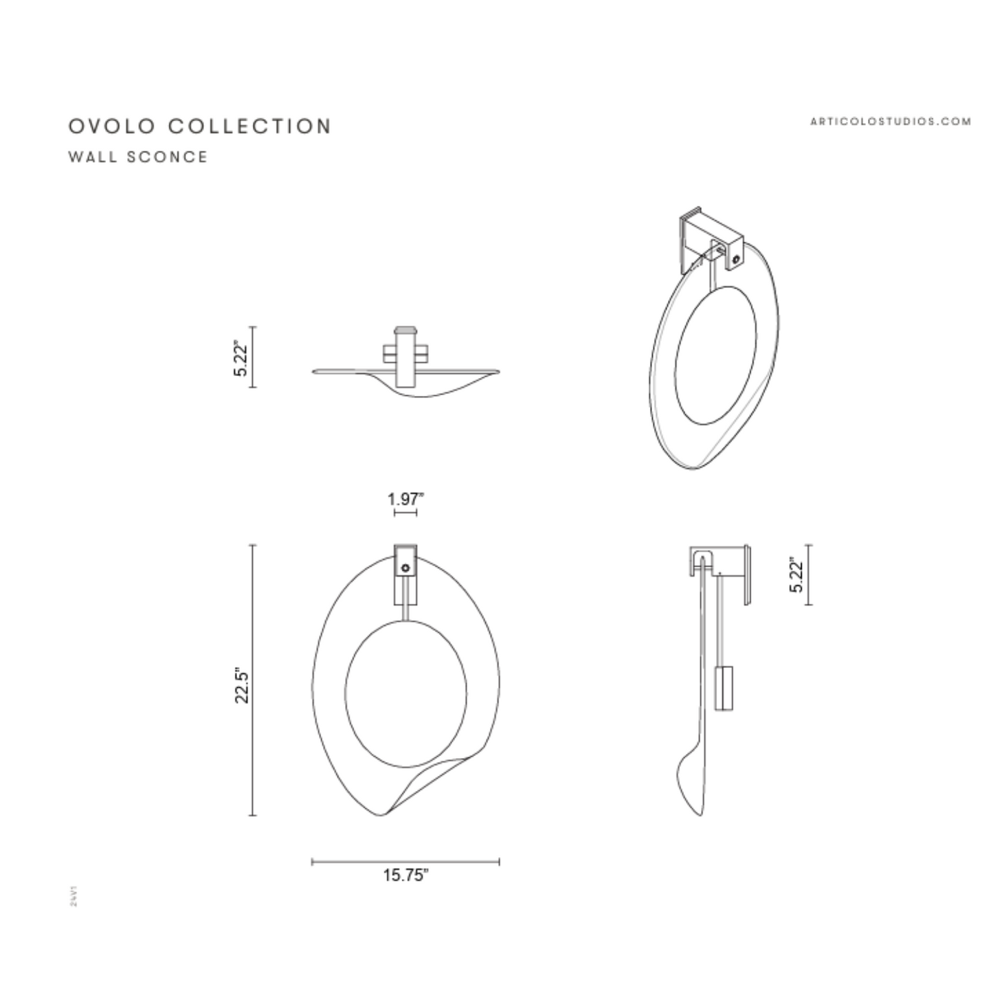 ARTICOLO I OVOLO WALL SCONCE