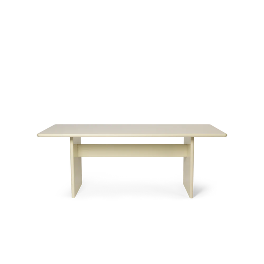 FERM LIVING | RINK DINING TABLE - 200 X 90 - EGGSHELL | $2,635.00