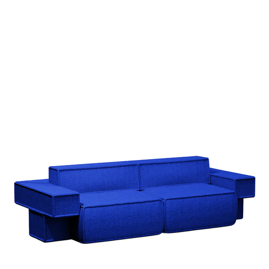 SECOLO | TADAO COBALT BOUCLE` SOFA | $18,520