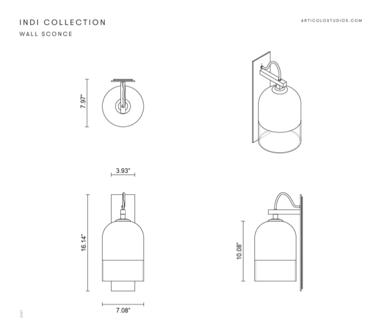 ARTICOLO I INDI WALL SCONCE