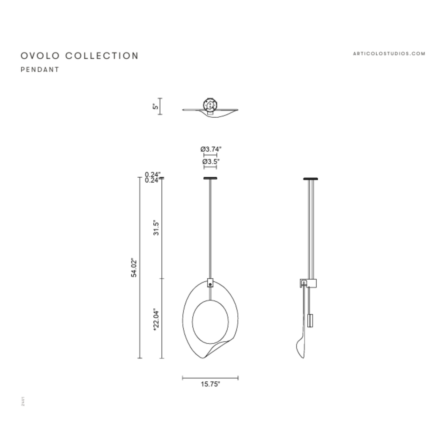 ARTICOLO I OVOLO PENDANT