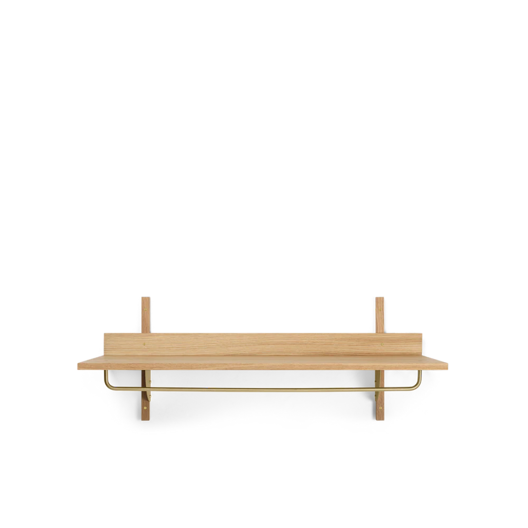 FERM LIVING | SECTOR RACK SHELF - NATURAL OAK/BRASS | $419.00