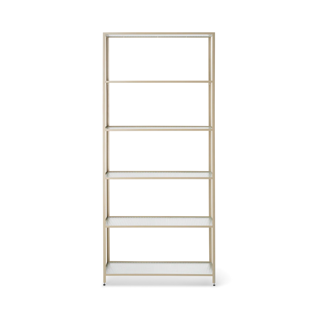 FERM LIVING | HAZE BOOKCASE - REEDED GLASS - CASHMERE | $1,435.00