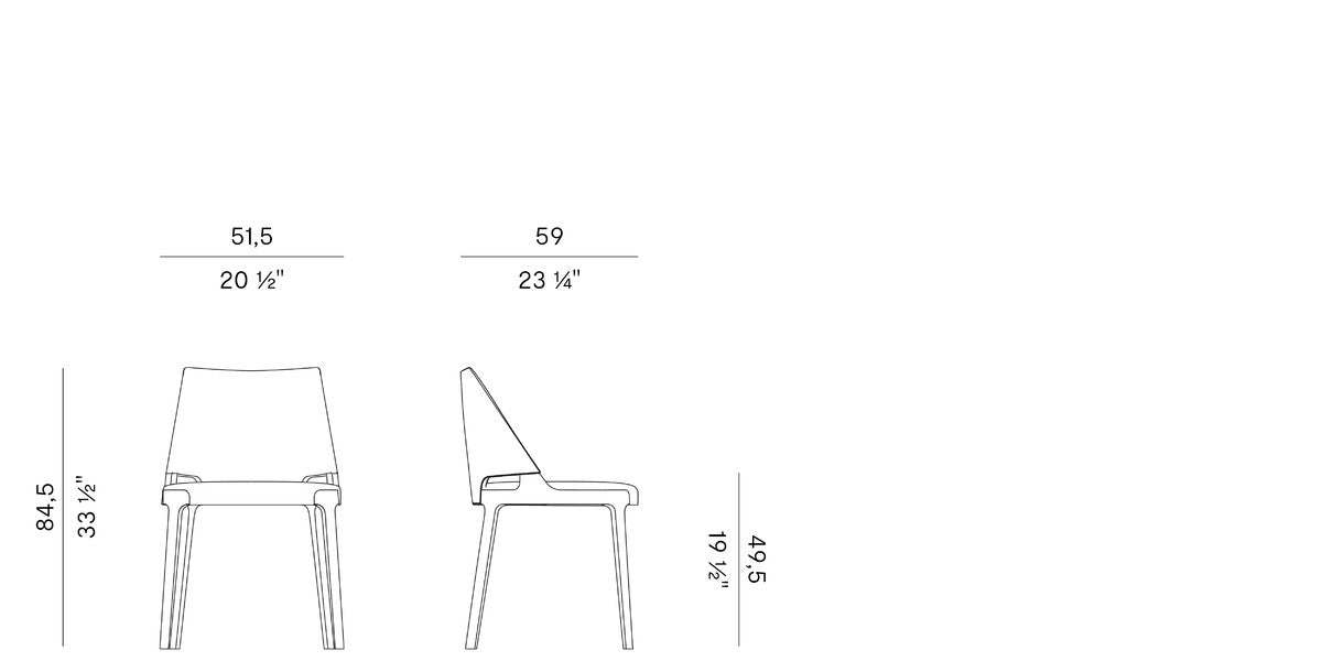 POTOCCO | Velis HUG Dining Chair