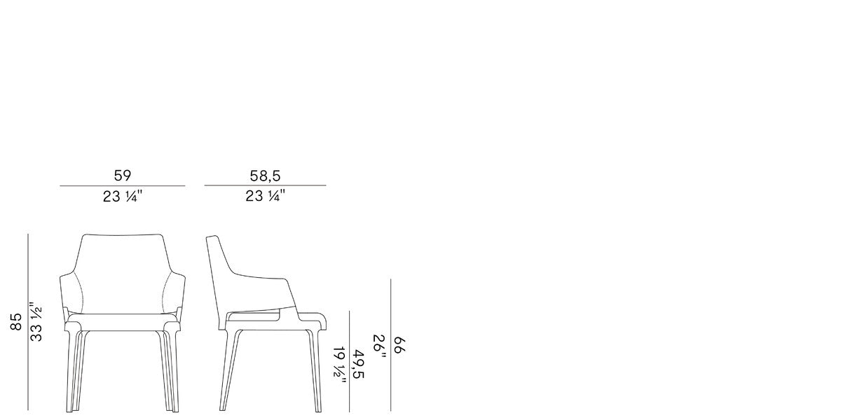 POTOCCO | Velis HUG Dining Chair