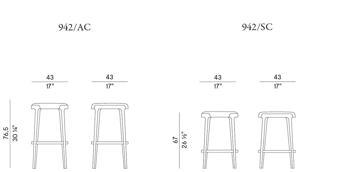 POTOCCO | Velis Bar Stools
