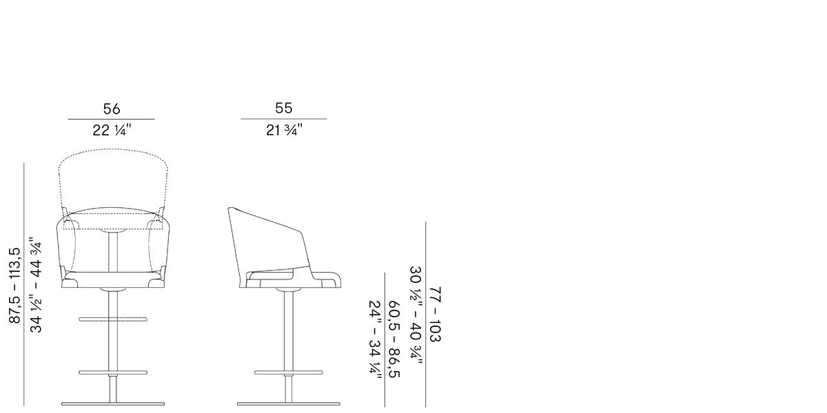 POTOCCO | Velis Bar Stools