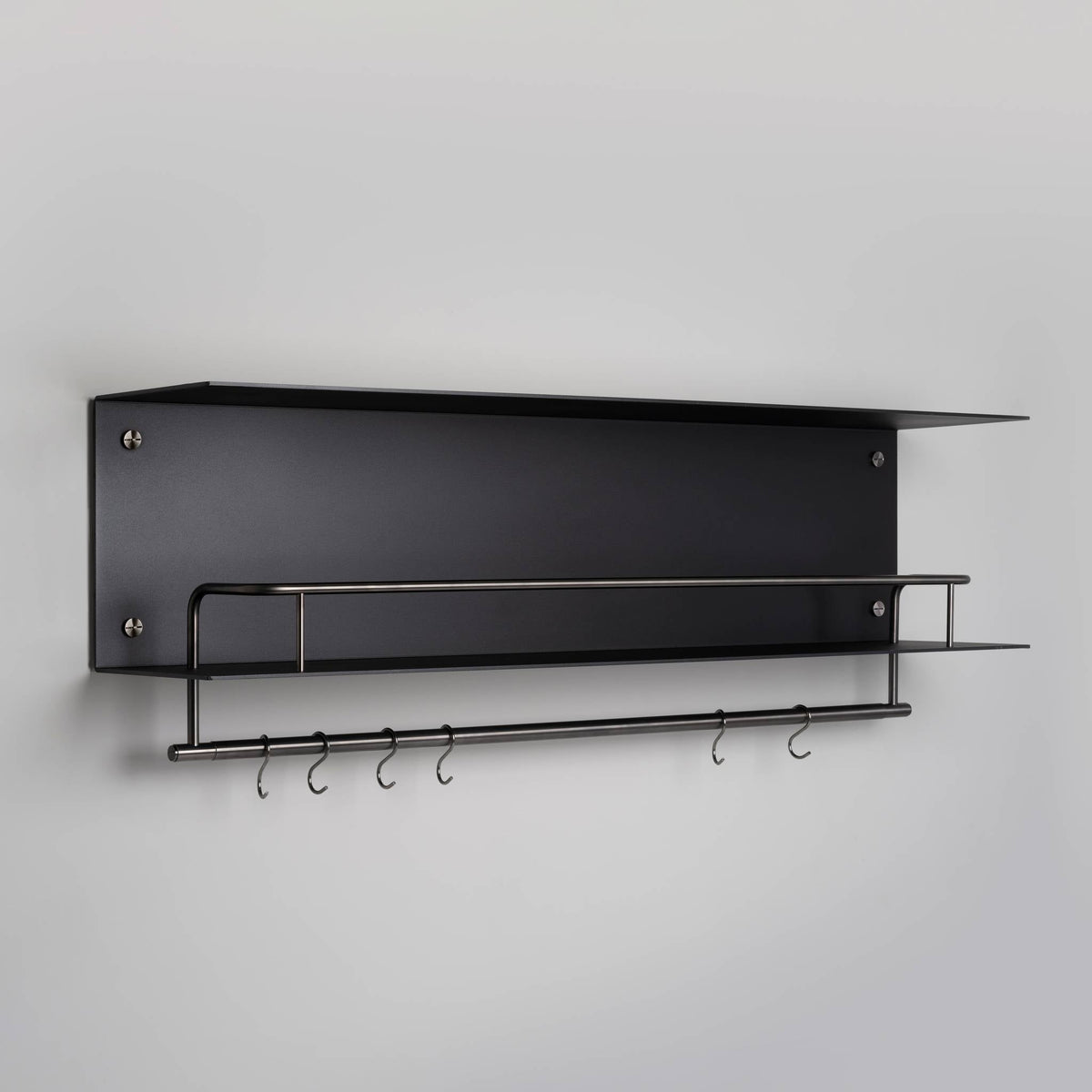 Kitchen Shelf Hanger Without Logo Black Gun Metal