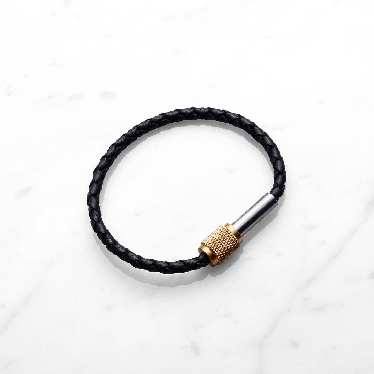 Single Bracelet Black Brass Steel