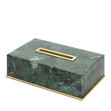 GIOBAGNARA | POSITANO MARBLE RECTANGULAR TISSUE HOLDER #3 | $1,475.00