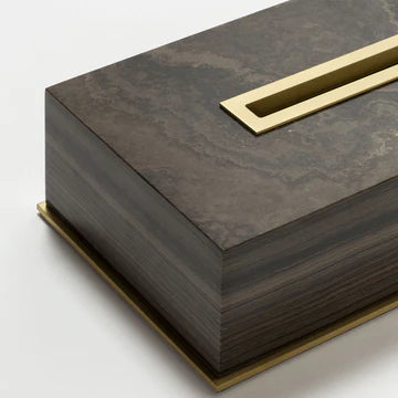 GIOBAGNARA | POSITANO MARBLE RECTANGULAR TISSUE HOLDER #4 | $1,475.00