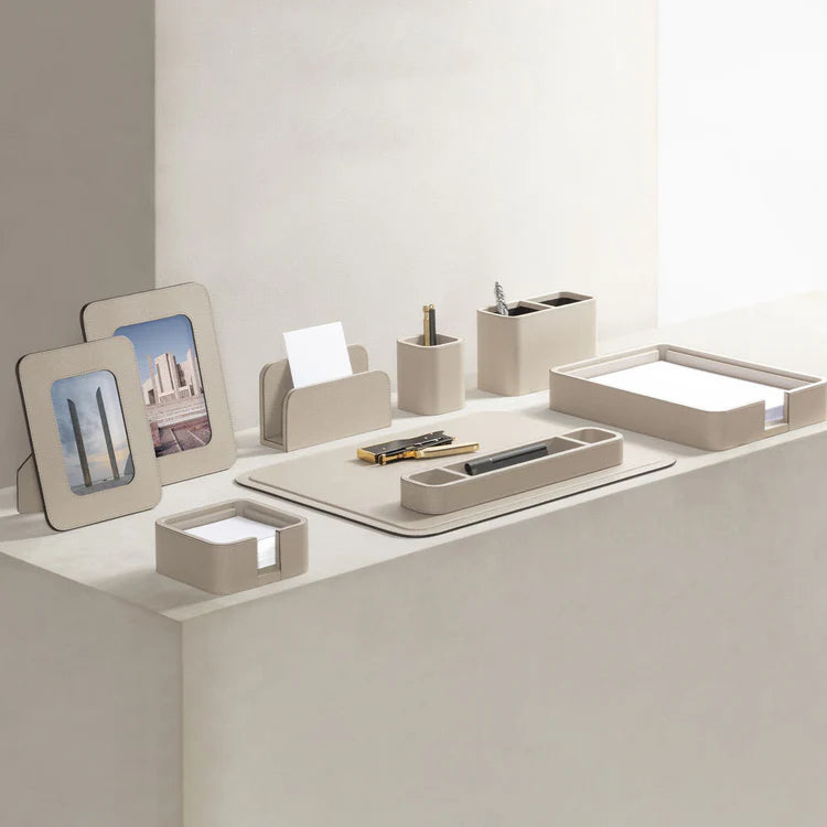 GIOBAGNARA | POLO LEATHER BEIGE A4 PAPER TRAY | $590.00 - $780.00