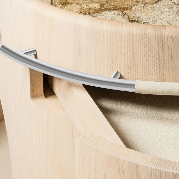 GIOBAGNARA | MARIS WOOD BASE WITH MARBLE TOP CONSOLE BY KELLY WEARSTLER | $32,990