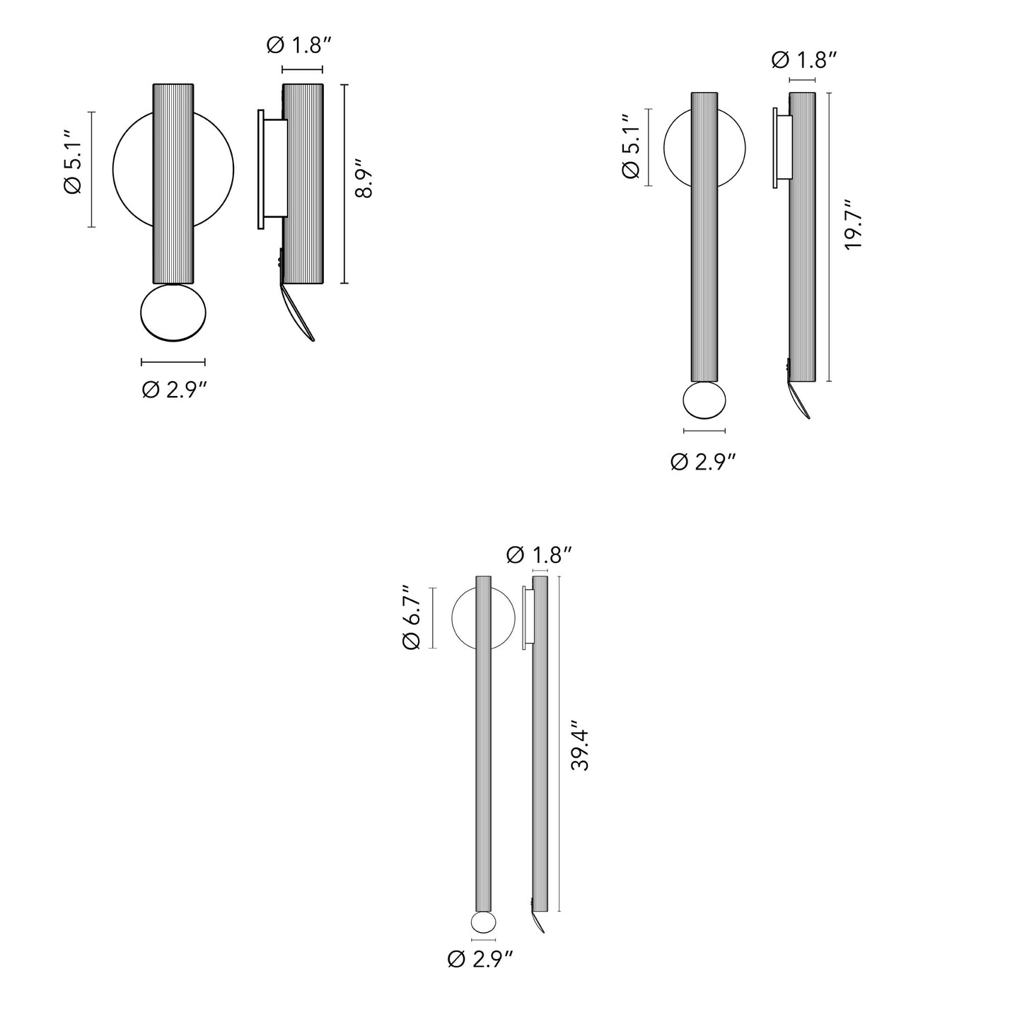 FLOS | FLAUTA RIGA OUTDOOR SCONCE LIGHT | $2,440.00 - $3,792.00