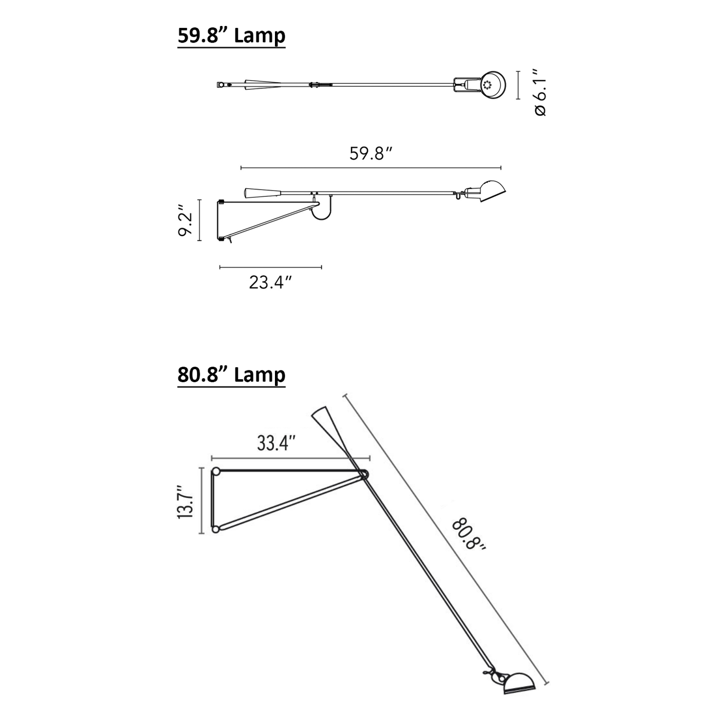FLOS | MOD 265 SWING ARM LAMP LIGHT | $2,920.00 - $3,660.00