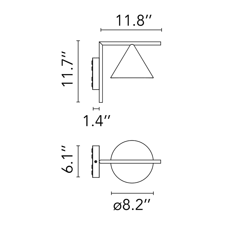FLOS | FLINT OUTDOOR WALL SCONCE LIGHT | $3,368.00 - $3,920.00