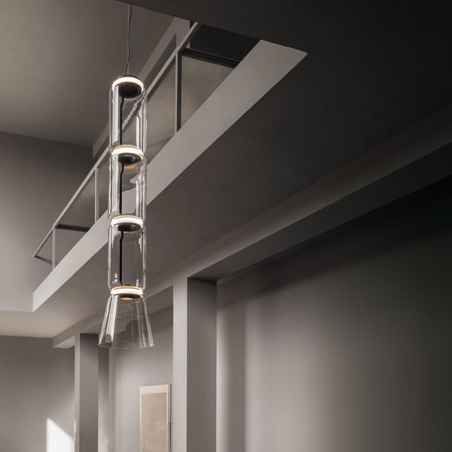 FLOS | NOCTAMBLUE LOW CYLINDER WITH CONE PENDANT LIGHT | $9,540.00 - $19,080.00