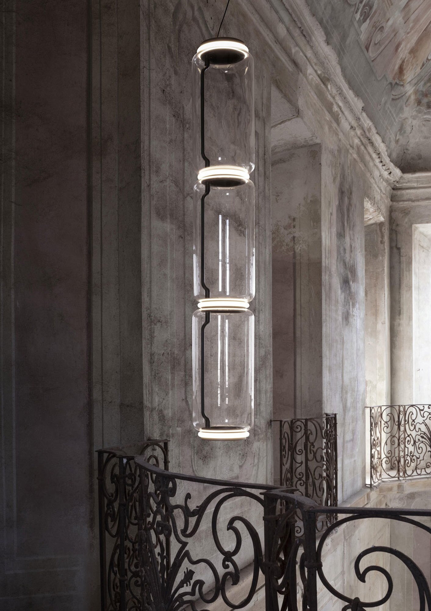 FLOS | NOCTAMBLUE LOW CYLINDER PENDANT LIGHT | $12,620.00  - $22,160.00