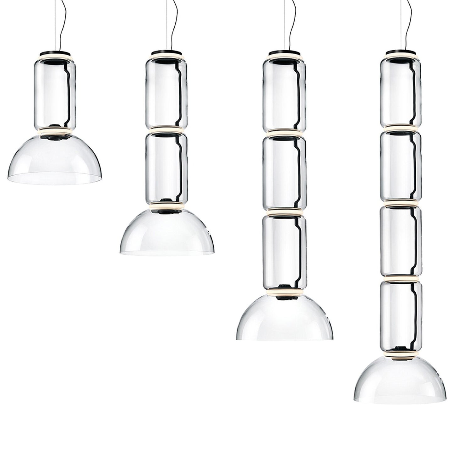 FLOS | NOCTAMBLUE LOW CYLINDER WITH BOWL PENDANT LIGHT | $10,680.00 - $19,720.00